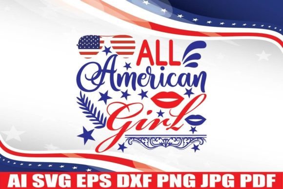 All American Girl 2, 4th July Graphics for Crafts