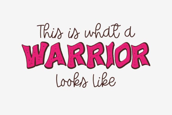 Breast Cancer SVG Quote Design Warrior: Graphics for Crafts