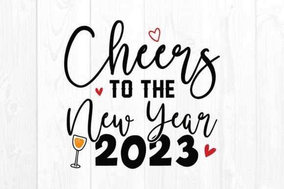 Cheers to the New Year: A Festive SVG for Crafts & Graphics