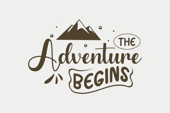 Embarking on a New Journey with The Adventure Begins, Camping SVG