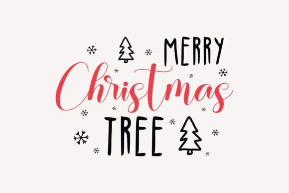Festive Merry Christmas Tree,Christmas SVG for Local Crafts