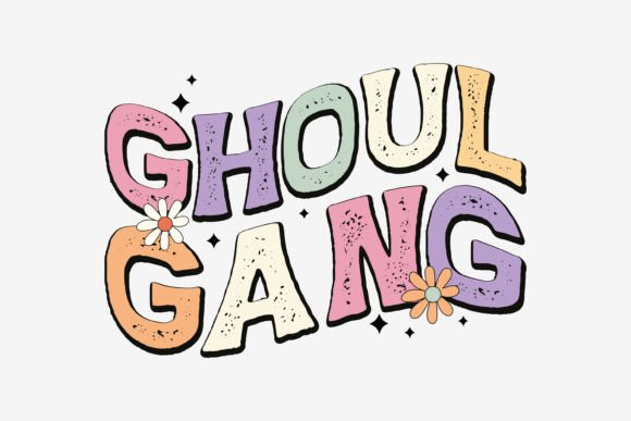 Ghoul Gang Retro Halloween SVG for Crafts & Graphics