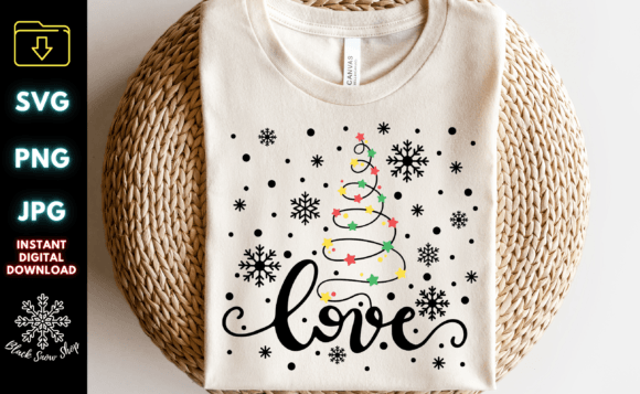 Love with Snowflake Christmas Tree Svg: Graphics & Crafts Review