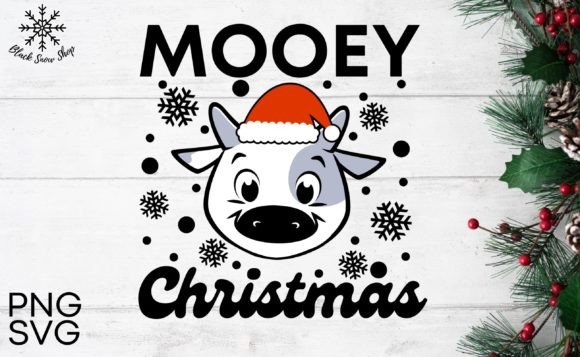 Mooey Christmas Winter Svg for Graphics and Crafts