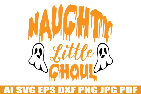 Naughty Little Ghoul: A Spooky Yet Charming Graphics Asset for Crafts