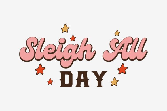 Retro Christmas SVG Graphics for Local Crafts Branding