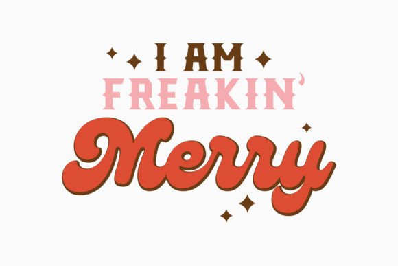 Retro Funny Christmas Quote Graphics for Crafts