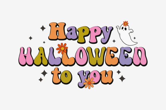 Retro Happy Halloween Graphics for Crafters