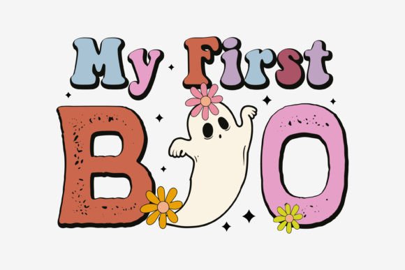 Retro My First Boo SVG: Graphics for Crafts