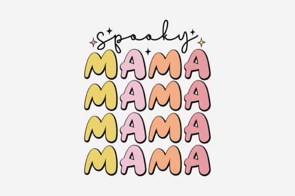 Retro Spooky Mama, Halloween SVG: A Must for Graphic Crafts