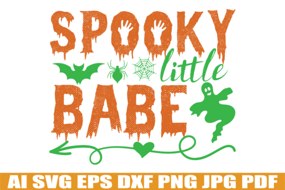 Spooky Little Babe: A Charming Graphics Asset for Crafts